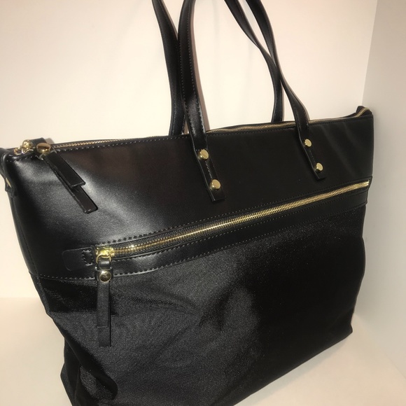 Large Canvas Tote with Inner Pouch - Picture 1 of 6